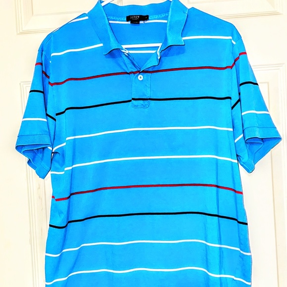 J.Crew Tailored Fit Striped Polo Shirt - Picture 1 of 3